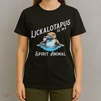 Lickalottapus Is My Spirit Animal Front And Back T-Shirt thumb 4
