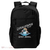 Lickalottapus Is My Spirit Animal Front And Back Backpack thumb 0