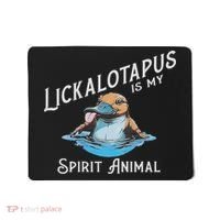 Lickalottapus Is My Spirit Animal Front And Back Mousepad thumb 0