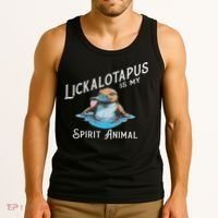 Lickalottapus Is My Spirit Animal Front And Back Tank Top thumb 3