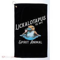 Lickalottapus Is My Spirit Animal Front And Back Golf Towel thumb 0