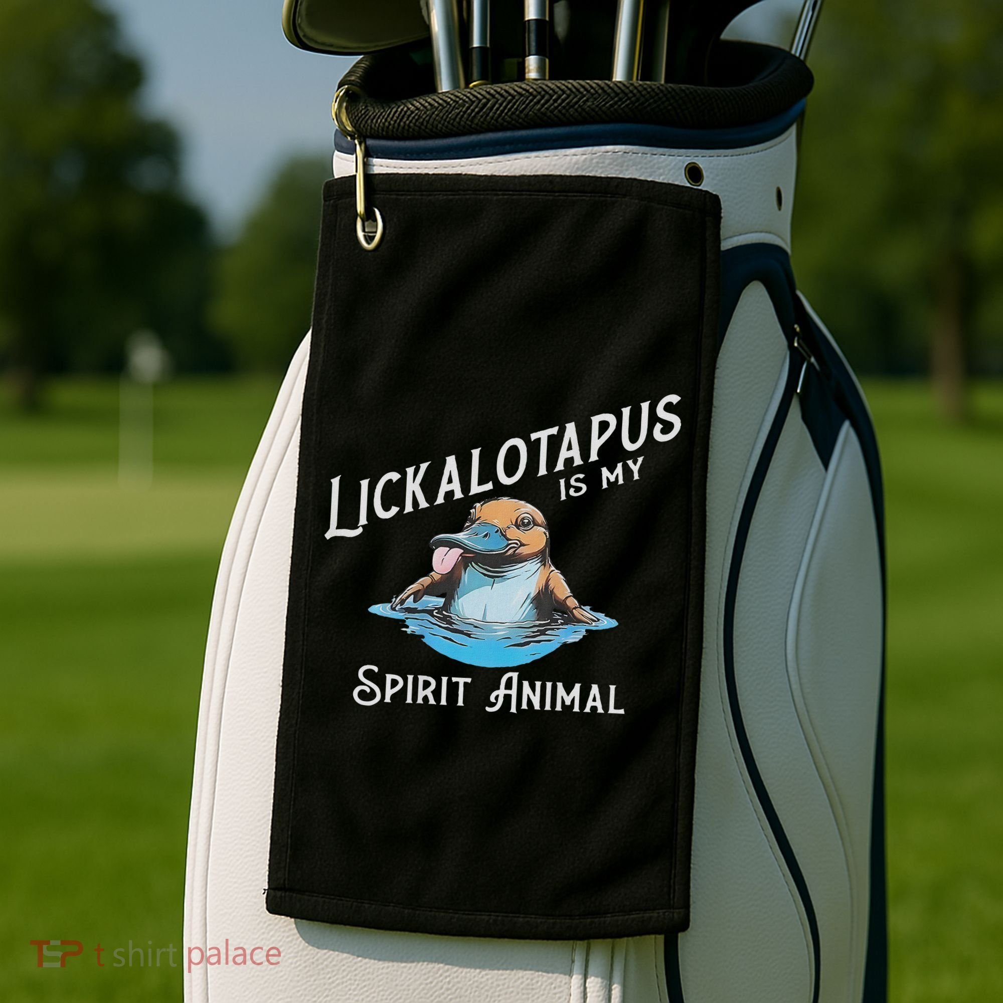 Lickalottapus Is My Spirit Animal Front And Back Golf Towel