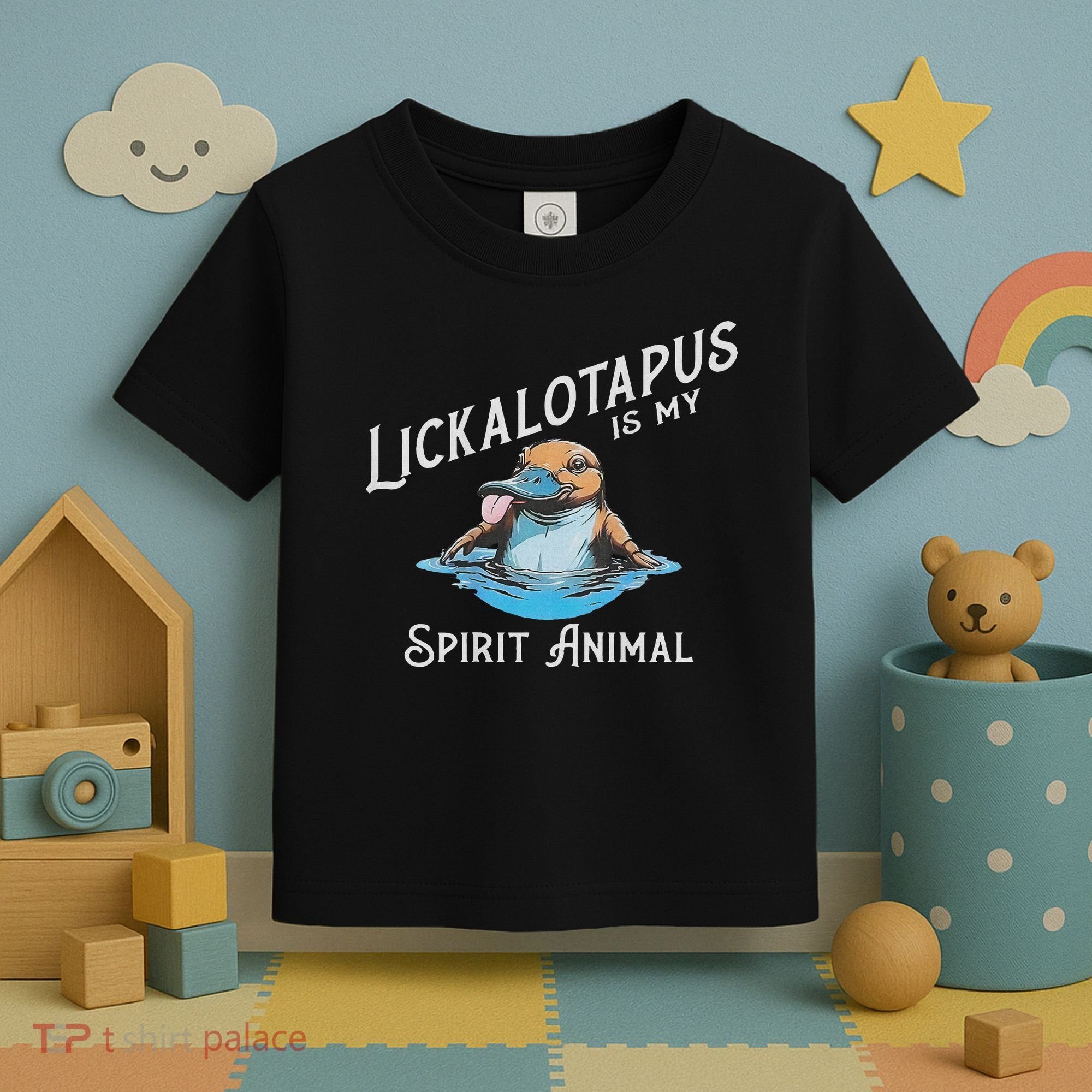 Lickalottapus Is My Spirit Animal Front And Back Toddler T-Shirt