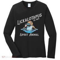 Lickalottapus Is My Spirit Animal Front And Back Women's Long Sleeve Shirt thumb 0
