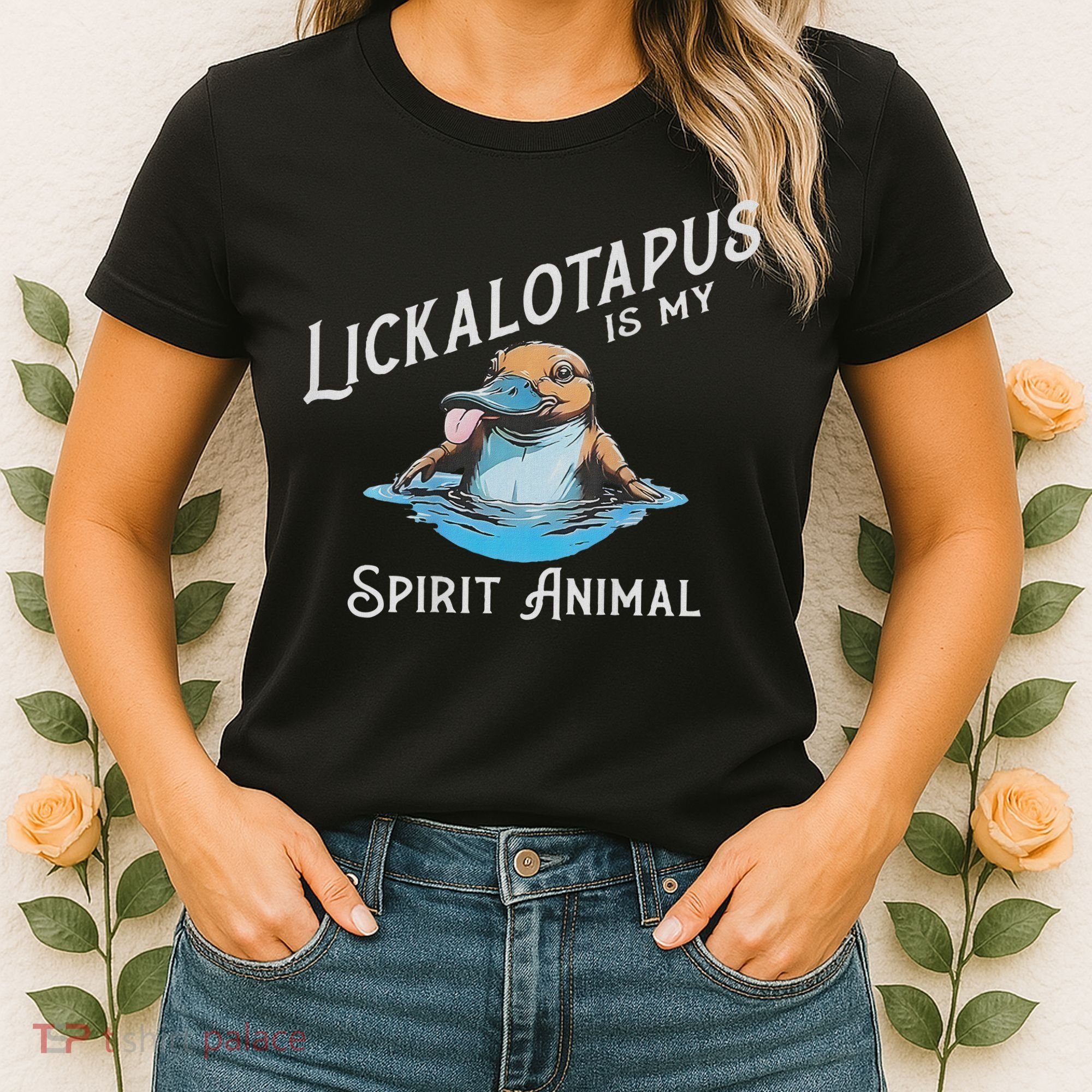 Lickalottapus Is My Spirit Animal Front And Back Women's T-Shirt
