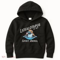 Lickalottapus Is My Spirit Animal Front And Back Kids Hoodie thumb 0