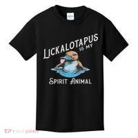 Lickalottapus Is My Spirit Animal Front And Back Kids T-Shirt thumb 0