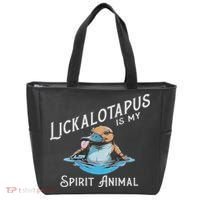 Lickalottapus Is My Spirit Animal Front And Back Tote Bag thumb 0