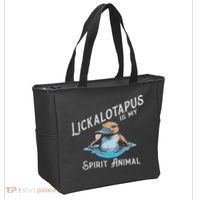 Lickalottapus Is My Spirit Animal Front And Back Tote Bag thumb 2