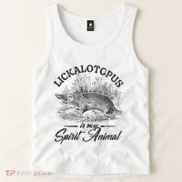 Lickalotapus Is My Spirit Animal Tank Top thumb 2