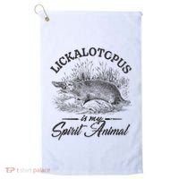 Lickalotapus Is My Spirit Animal Golf Towel thumb 0