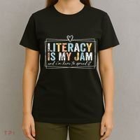 Literacy Is My Jam And Im Here To Spread It T-Shirt thumb 4