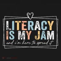 Literacy Is My Jam And Im Here To Spread It Bucket Hat thumb 4