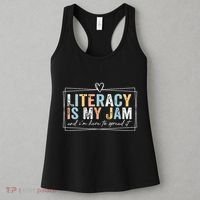 Literacy Is My Jam And Im Here To Spread It Women's Tank Top thumb 3