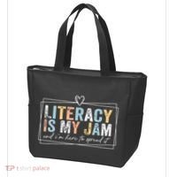 Literacy Is My Jam And Im Here To Spread It Tote Bag thumb 3