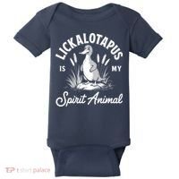 Lickalotapus Is My Spirit Animal Funny Lickalotapus Baby Bodysuit thumb 0