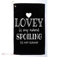 Lovey Is My Name Special Grandma Golf Towel thumb 0