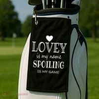 Lovey Is My Name Special Grandma Golf Towel thumb 2