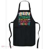 Literacy Is My Jam And Im Here To Spread It Apron thumb 0