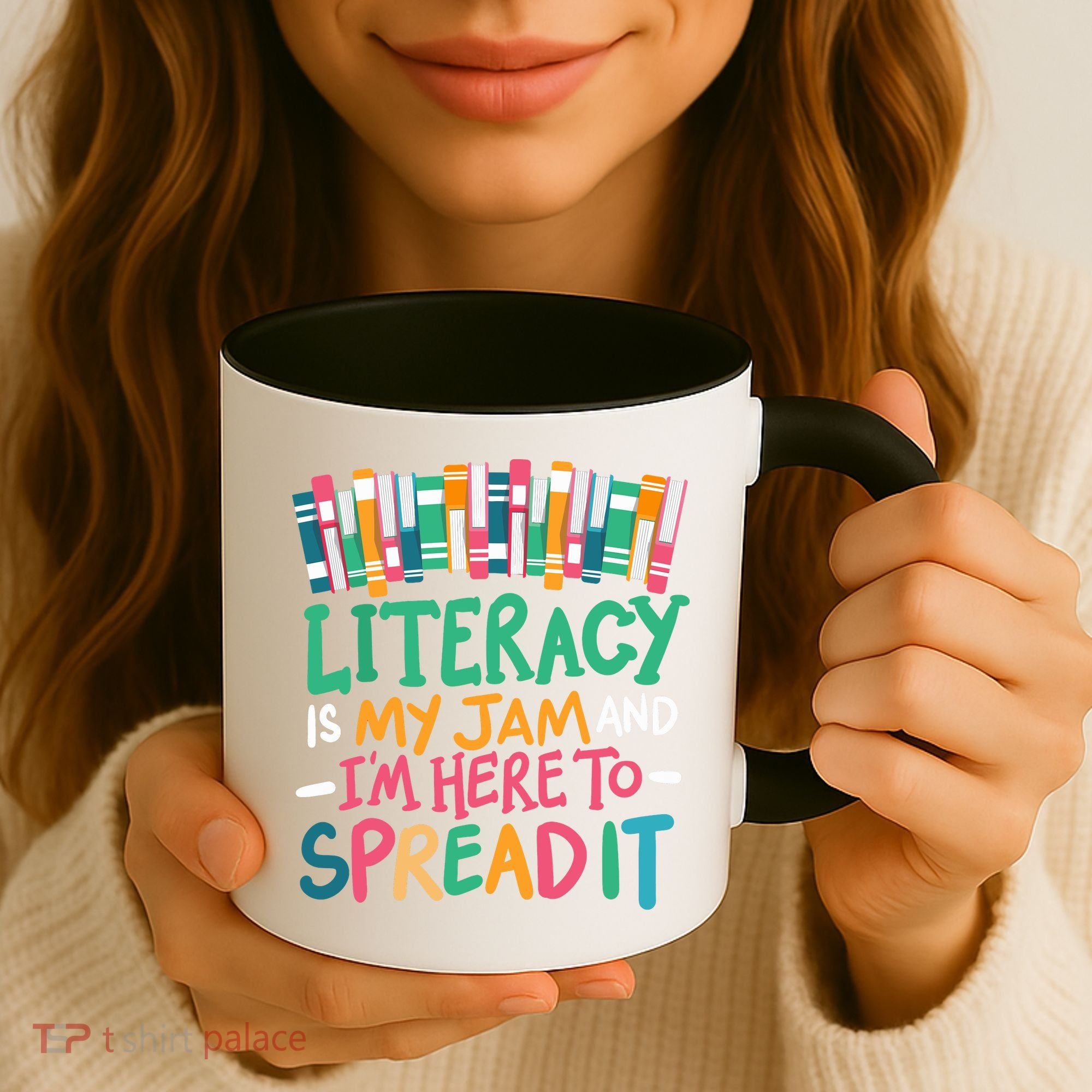 Literacy Is My Jam And Im Here To Spread It Coffee Mug