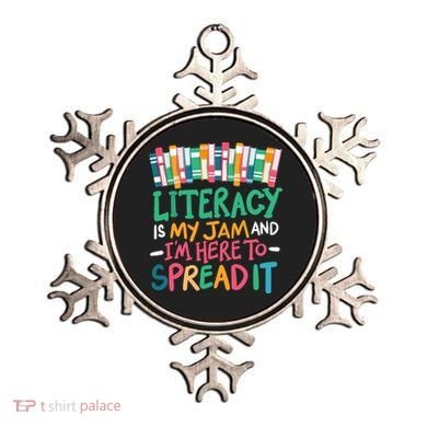 Literacy Is My Jam And Im Here To Spread It Ornament