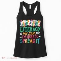 Literacy Is My Jam And Im Here To Spread It Women's Tank Top thumb 0