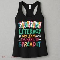 Literacy Is My Jam And Im Here To Spread It Women's Tank Top thumb 3