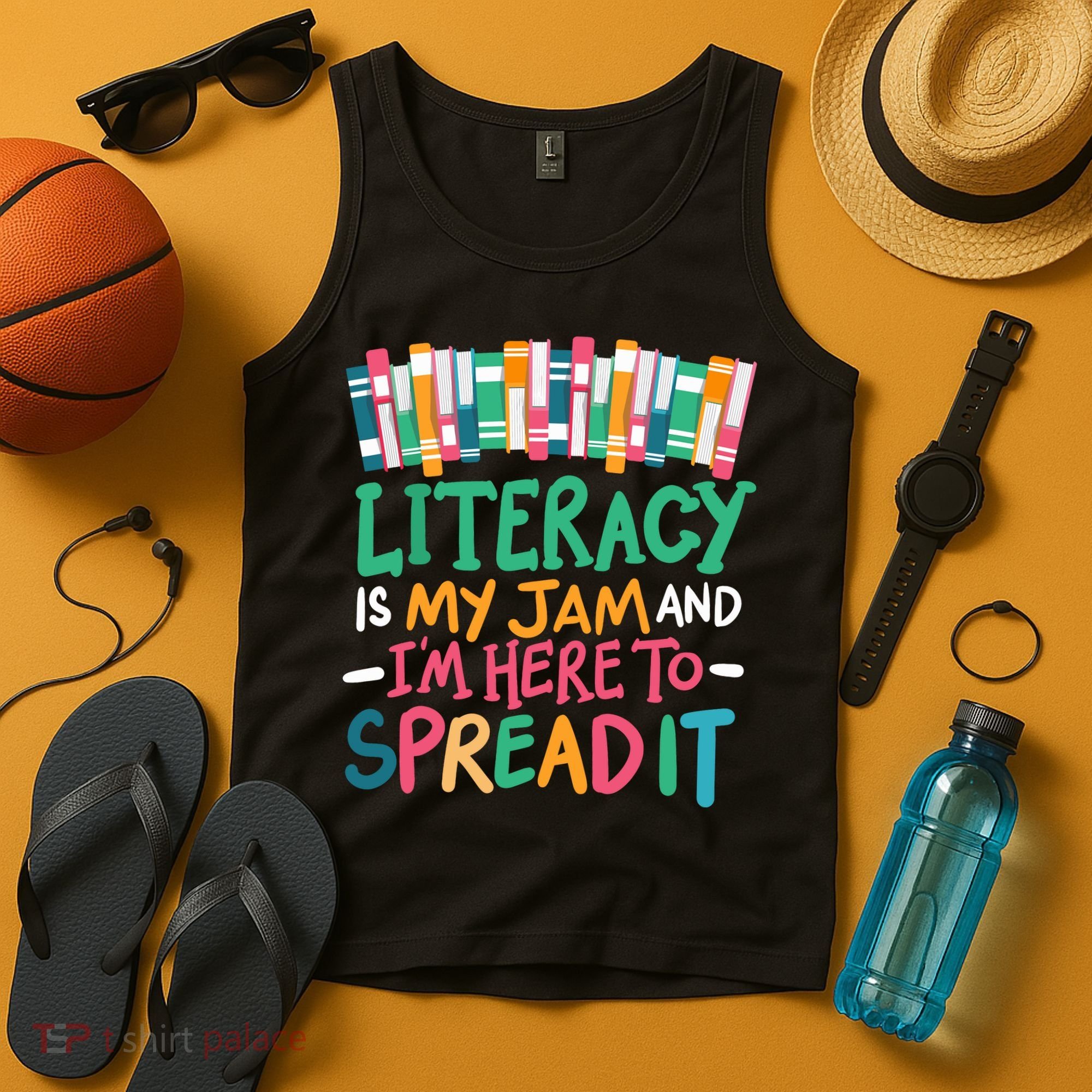 Literacy Is My Jam And Im Here To Spread It Tank Top