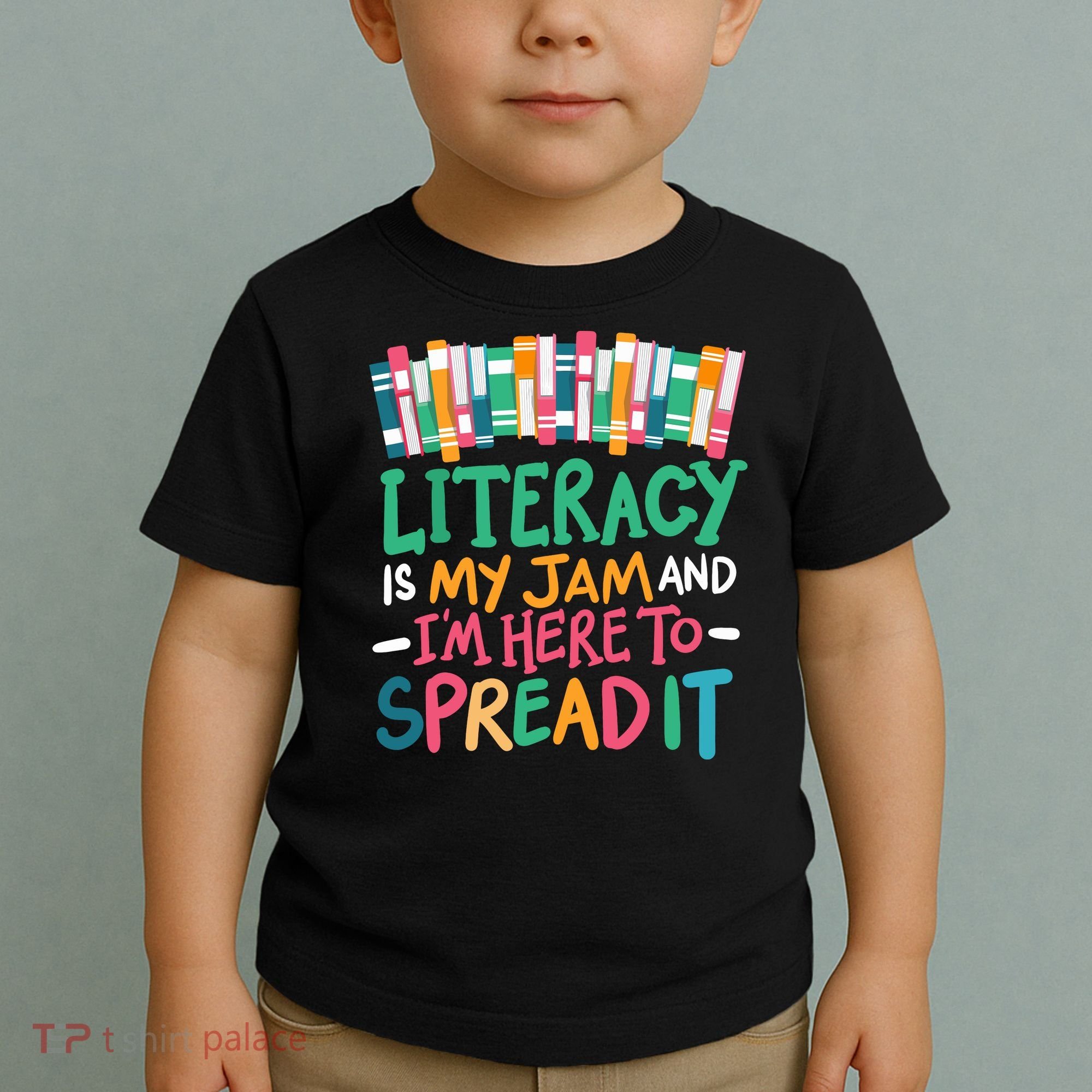 Literacy Is My Jam And Im Here To Spread It Toddler T-Shirt