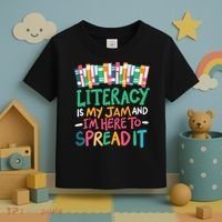 Literacy Is My Jam And Im Here To Spread It Toddler T-Shirt thumb 3