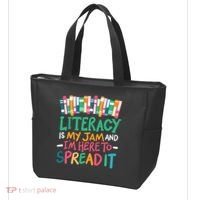 Literacy Is My Jam And Im Here To Spread It Tote Bag thumb 3