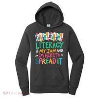 Literacy Is My Jam And Im Here To Spread It Women's Hoodie thumb 0