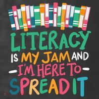 Literacy Is My Jam And Im Here To Spread It Women's Hoodie thumb 2