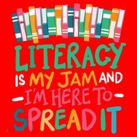 Literacy Is My Jam And Im Here To Spread It Santa Hat thumb 1