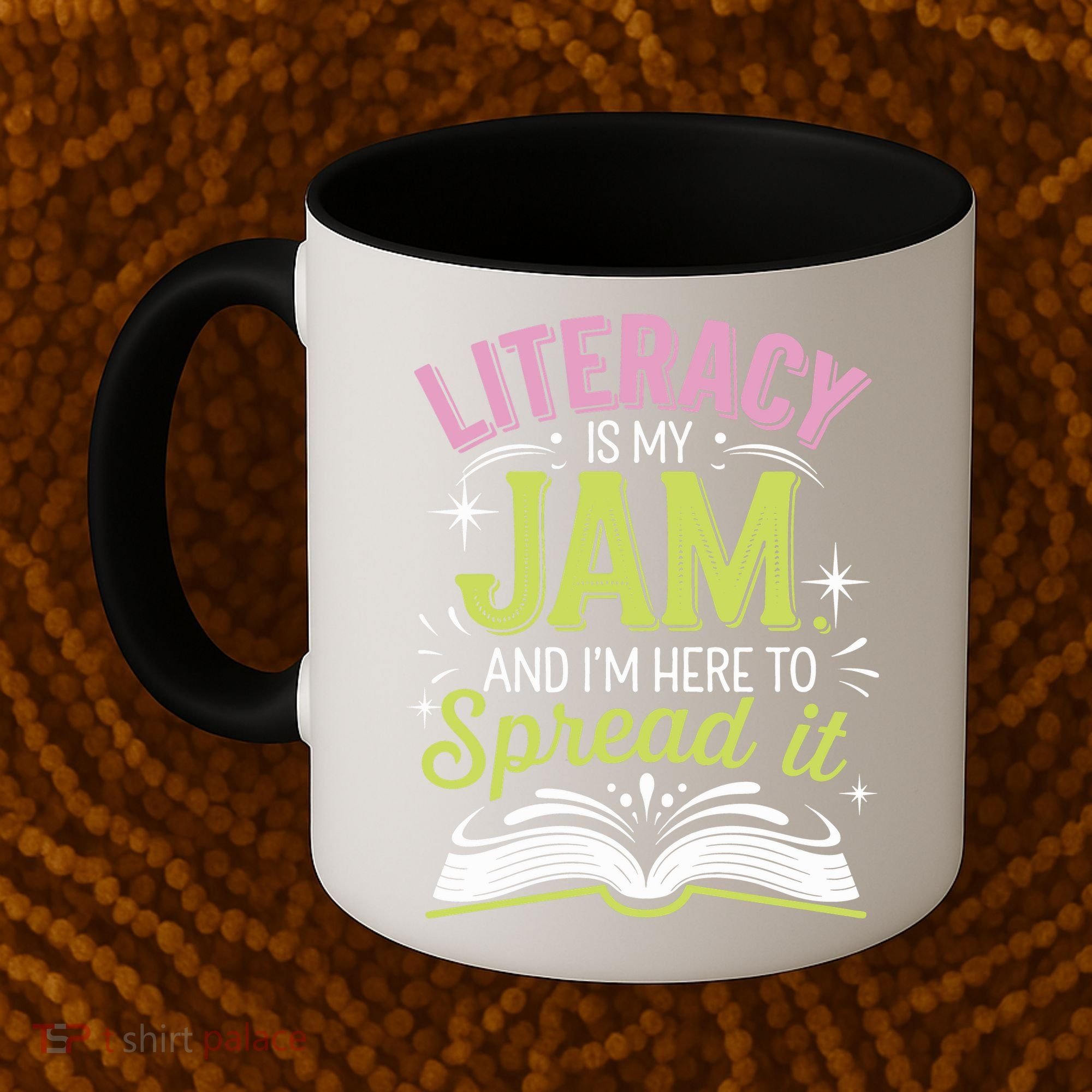 Literacy Is My Jam And Im Here To Spread It Coffee Mug