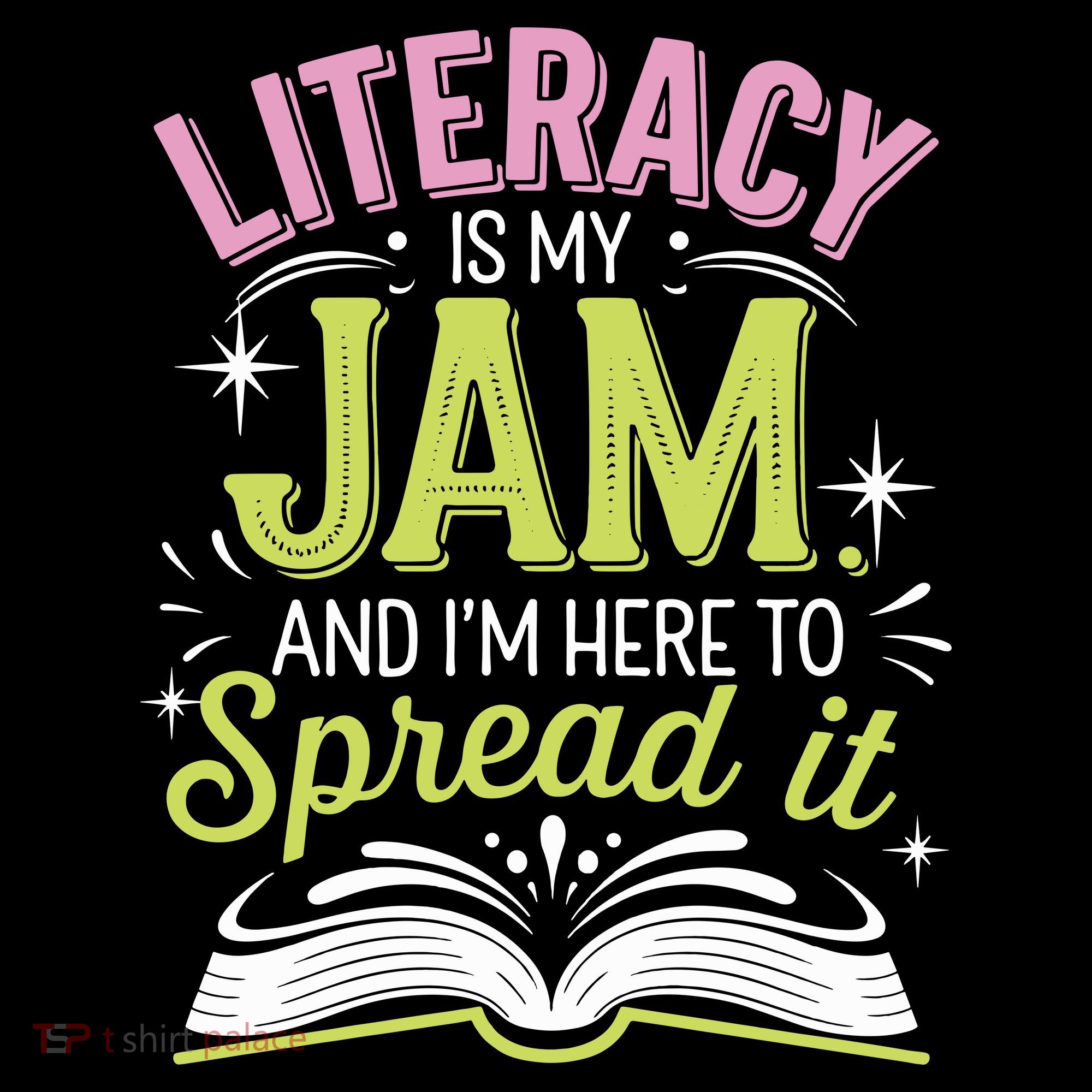 Literacy Is My Jam And Im Here To Spread It Women's Hoodie
