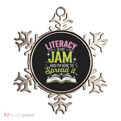 Literacy Is My Jam And Im Here To Spread It Ornament