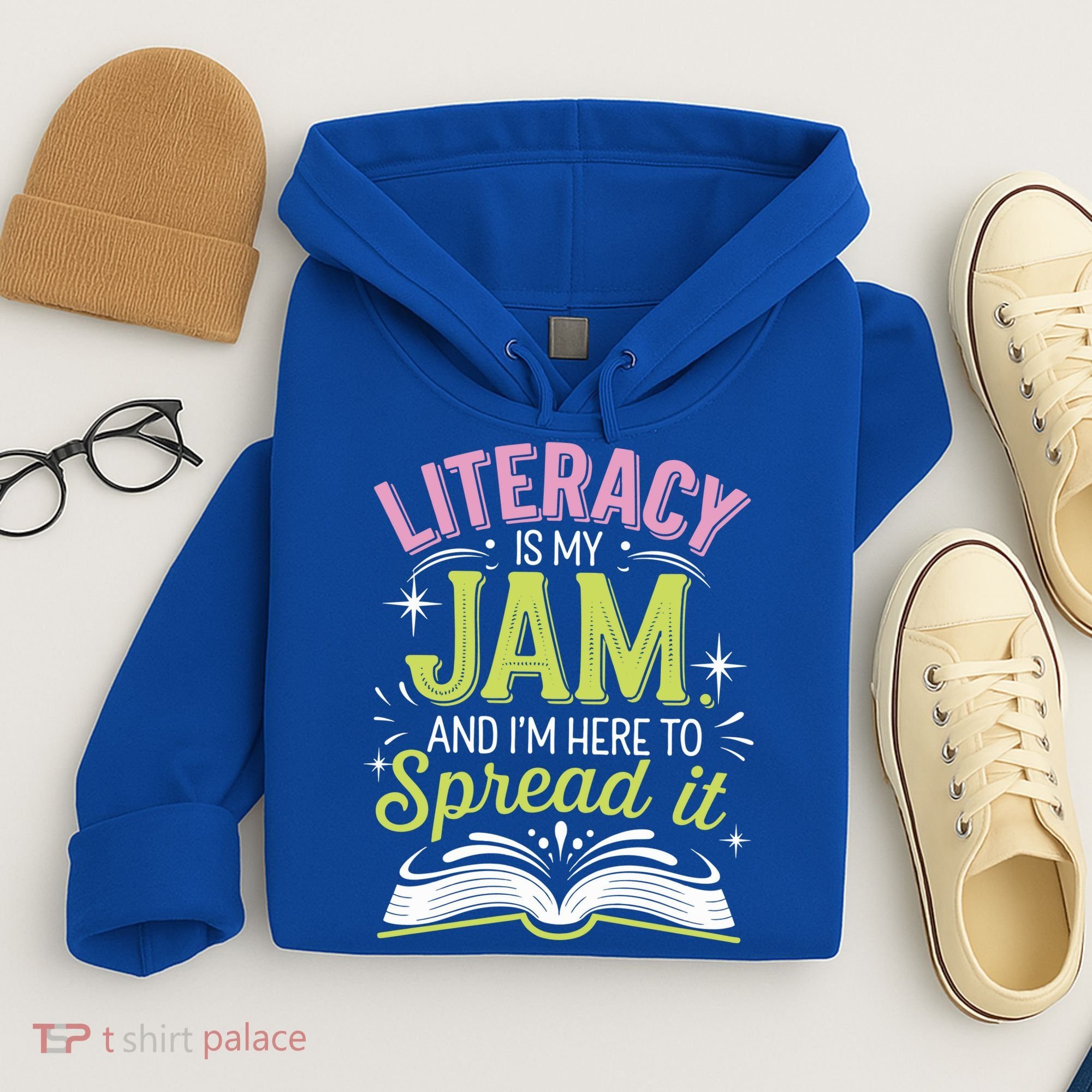 Literacy Is My Jam And Im Here To Spread It Hoodie