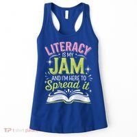 Literacy Is My Jam And Im Here To Spread It Women's Tank Top thumb 0