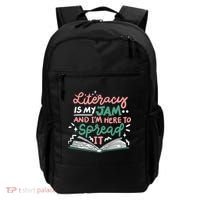 Literacy Is My Jam And Im Here To Spread It Backpack thumb 0