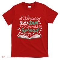 Literacy Is My Jam And Im Here To Spread It T-Shirt thumb 0