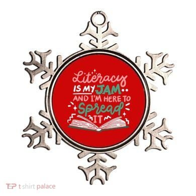 Literacy Is My Jam And Im Here To Spread It Ornament