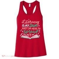 Literacy Is My Jam And Im Here To Spread It Women's Tank Top thumb 0