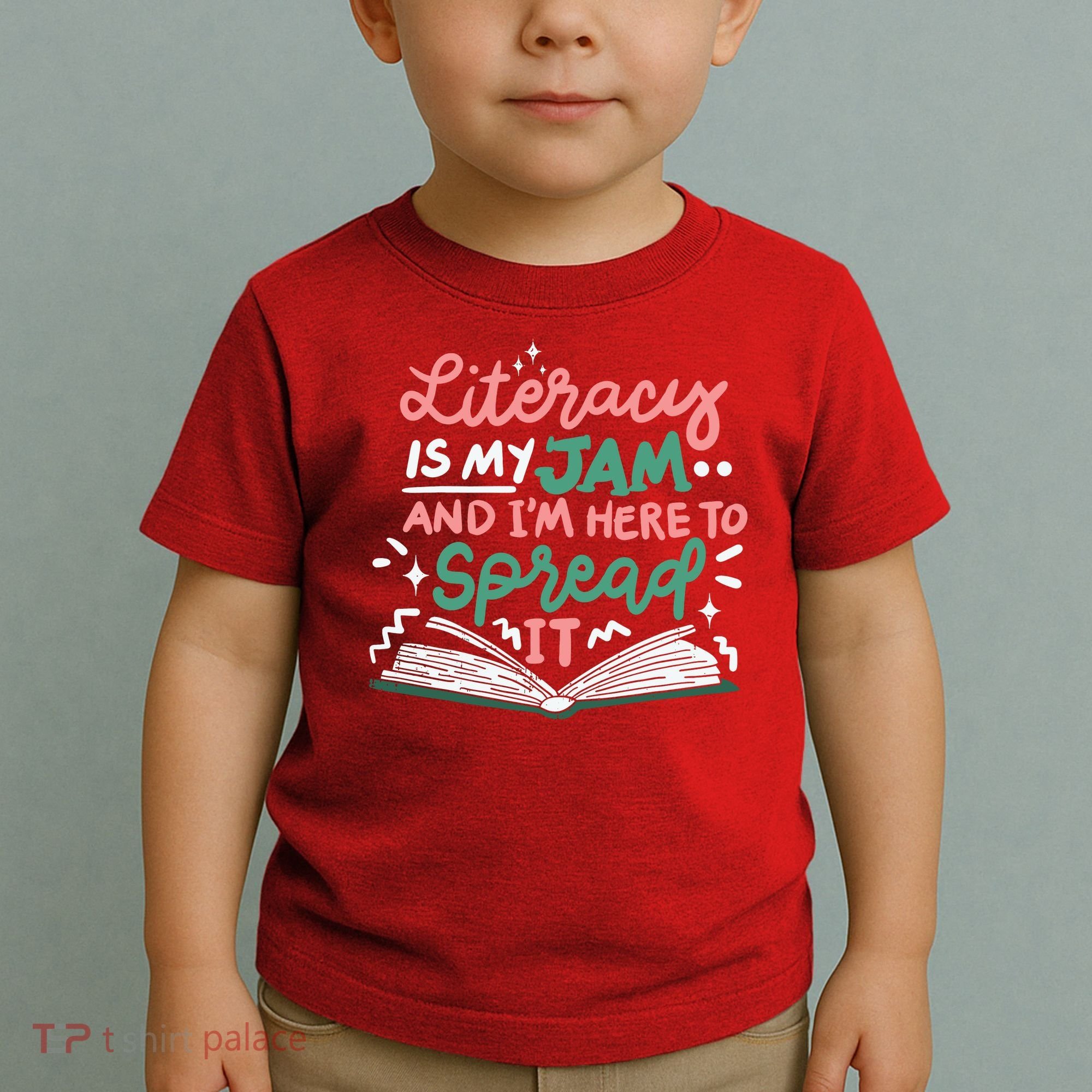 Literacy Is My Jam And Im Here To Spread It Toddler T-Shirt