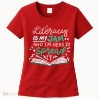 Literacy Is My Jam And Im Here To Spread It Women's T-Shirt thumb 0