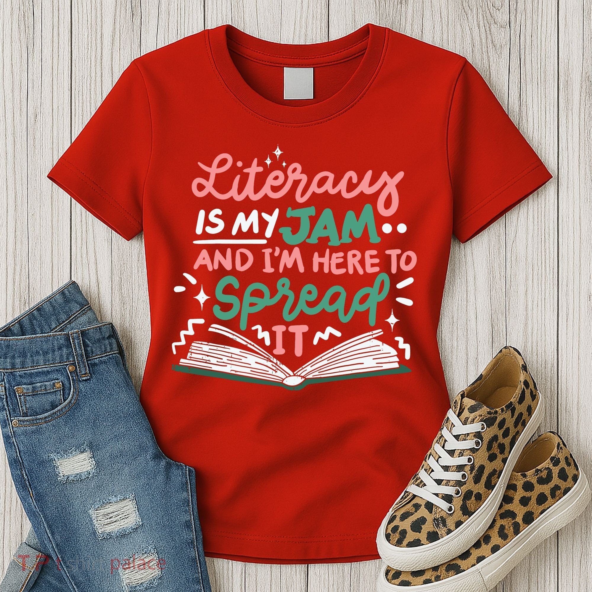 Literacy Is My Jam And Im Here To Spread It Women's T-Shirt