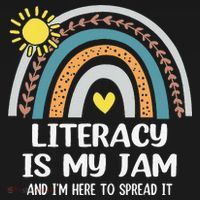 Literacy Is My Jam Literacy Teacher Reading Interventionist Backpack thumb 2