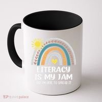 Literacy Is My Jam Literacy Teacher Reading Interventionist Coffee Mug thumb 0