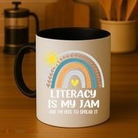 Literacy Is My Jam Literacy Teacher Reading Interventionist Coffee Mug thumb 4