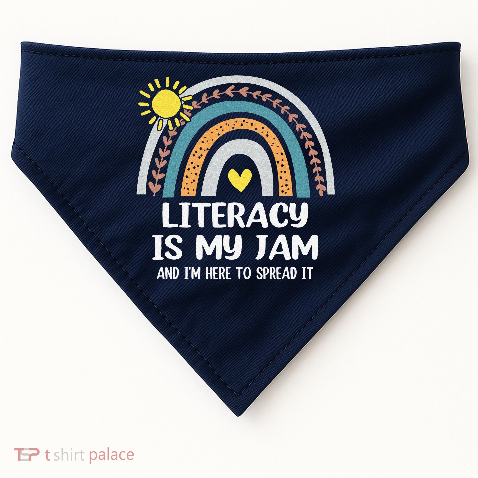 Literacy Is My Jam Literacy Teacher Reading Interventionist USA-Made Doggie Bandana